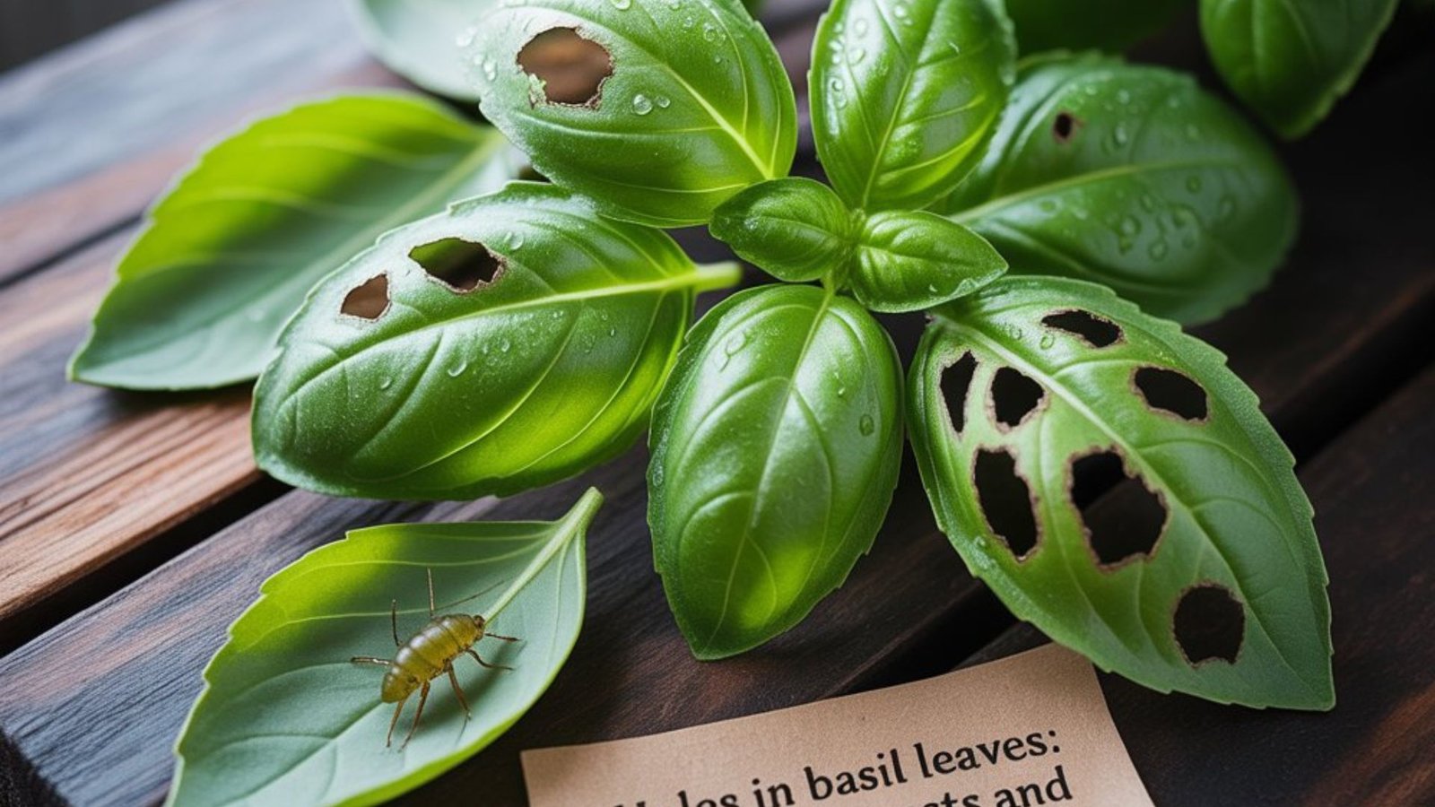 Holes in Basil Leaves: Identifying Pests and Treatment Methods