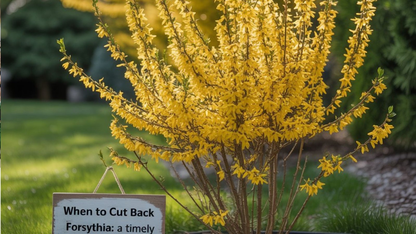 when to cut back forsythia