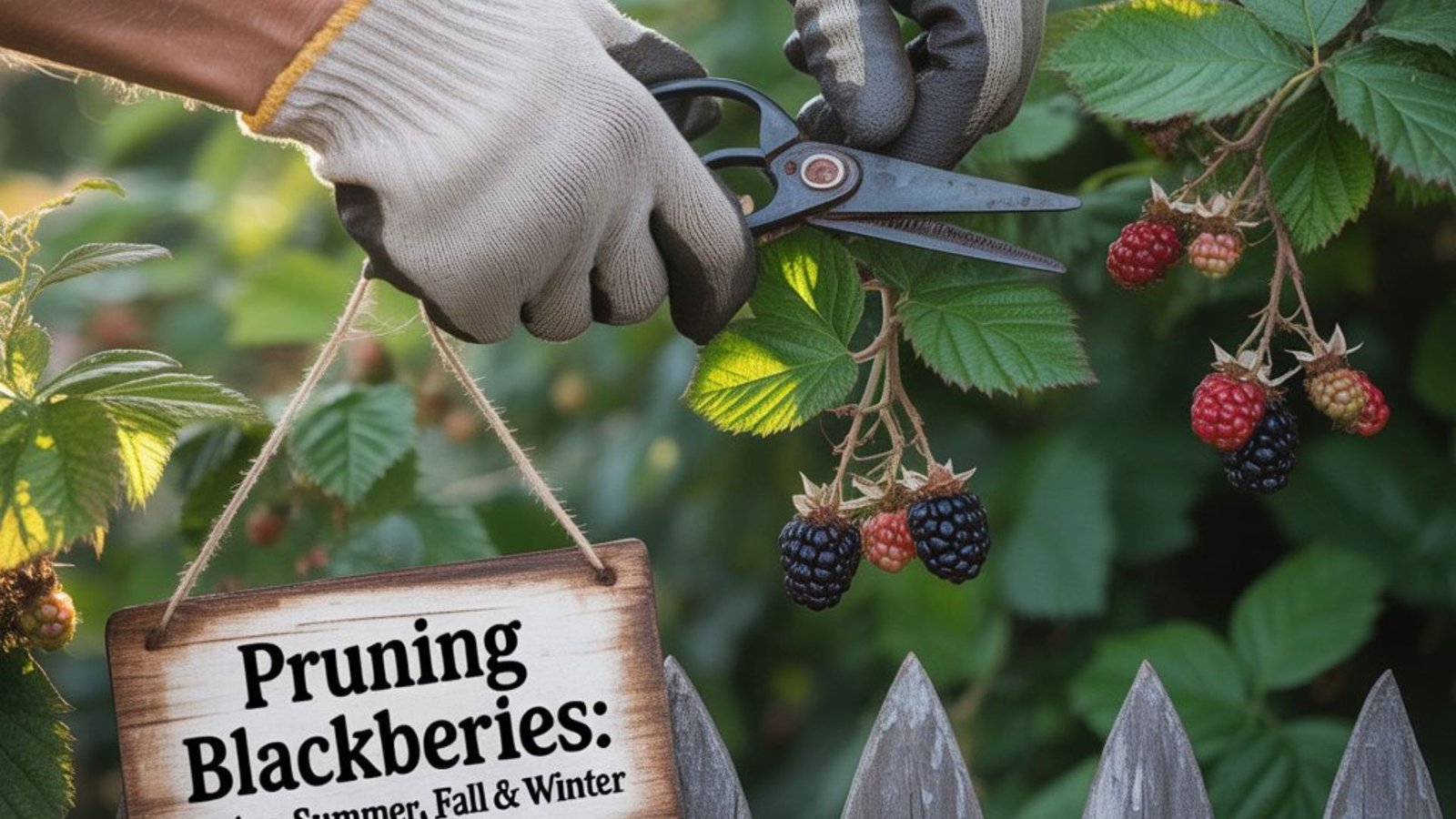 Pruning Blackberries: Spring, Summer, Fall & Winter