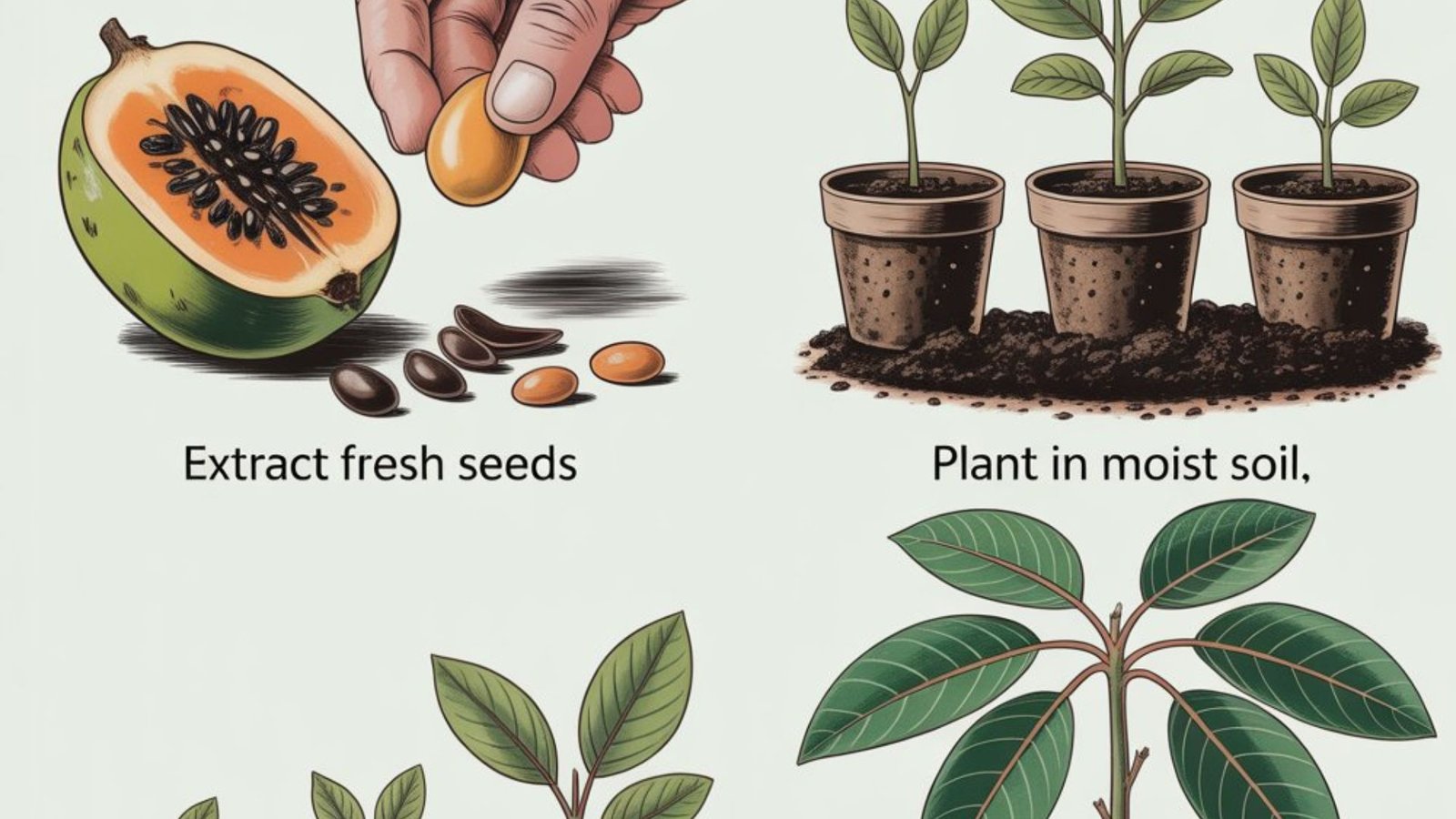 how to grow pawpaw from seed at Home Easily