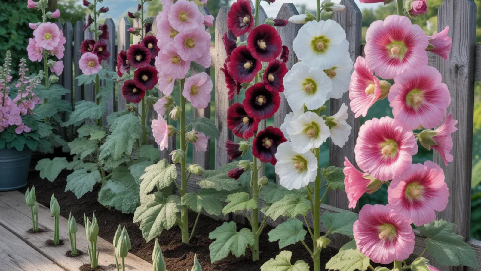 Growing Hollyhocks Outdoors (Best Location, Soil & Sun Requirements) 