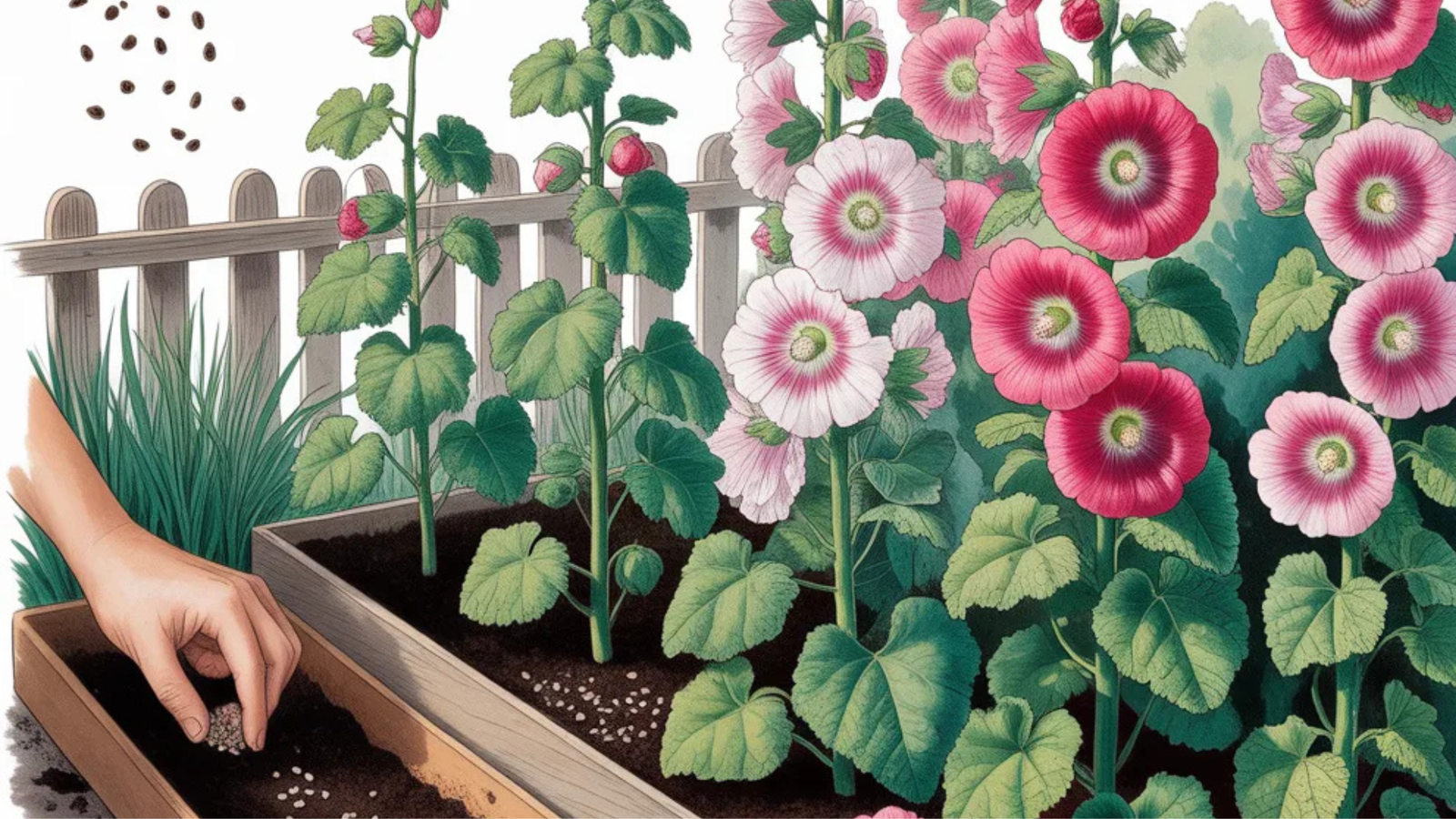  Growing Hollyhocks From Seed: Best Tips for Indoor and Outdoor Success