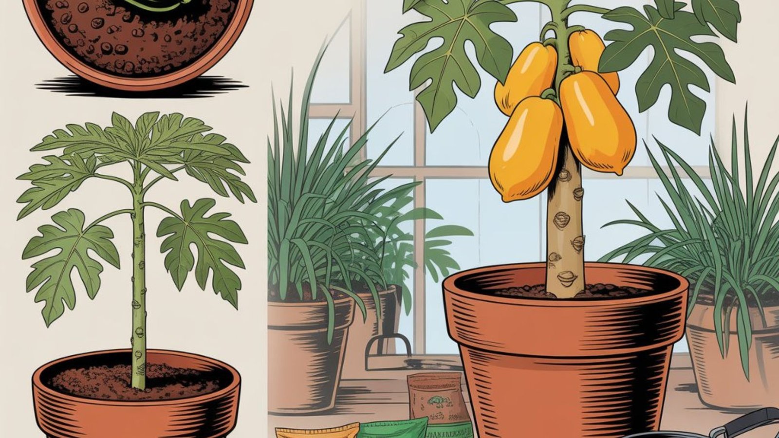 How to Grow Papaya in Pots: Best Soil, Fertilizer, and Care Tips