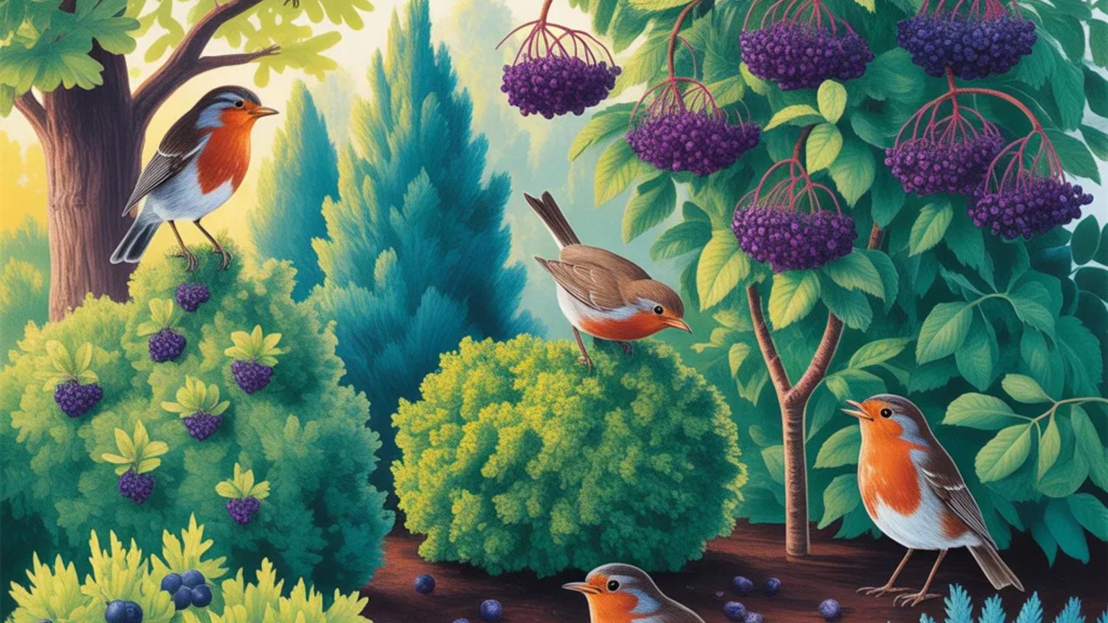 Plant Native Trees and Shrubs to Attract Robins