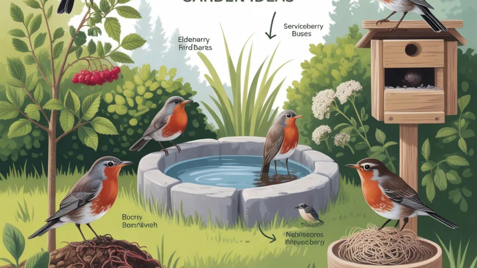 How to Attract Robins to Your Yard Using Bird-Friendly Garden Ideas